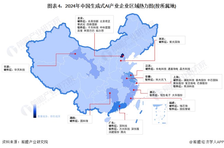 【干货】2024年中国生成式AI行业产业链现状及市场竞争格局分析 广东省为企业主要聚集地(图4) 【干货】2024年中国生成式AI行业产业链现状及市场竞争格局分析 广东省为企业主要聚集地(图4)
